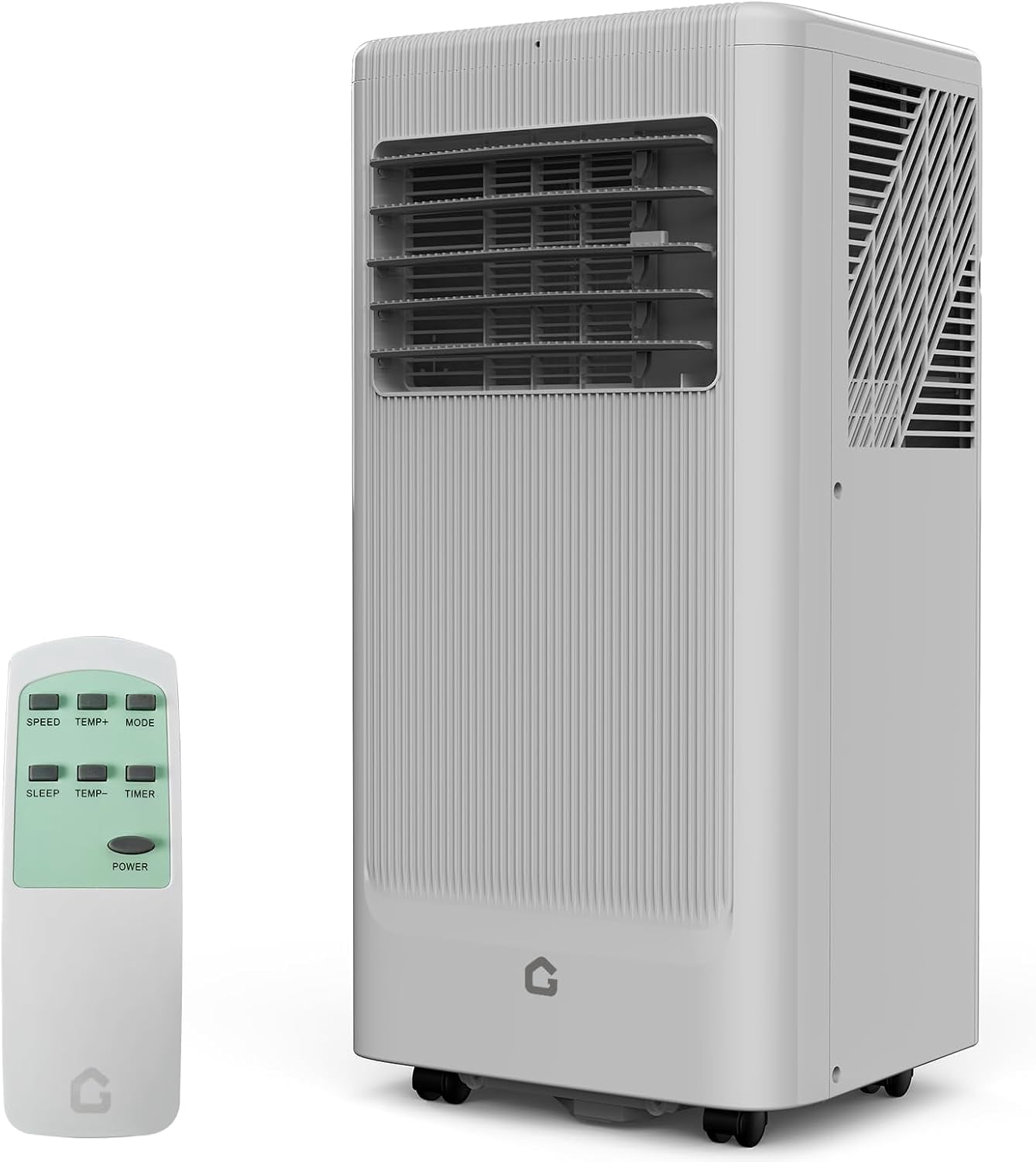 8000 BTU Portable Air Conditioner, 3-in-1 AC Unit with Dehumidifier and 3-Speed Fan, Quiet Sleep Mode, Remote, Easy Window Kit, for Bedroom and Office