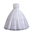 thumbnail image 1 of Robes pour Filles Formelles Sans Manches Robe de Bal pour Tout-Petits Robe en Tulle pour Tout-Petits Robe pour Fillette de 11 à 13 Ans, 1 of 5
