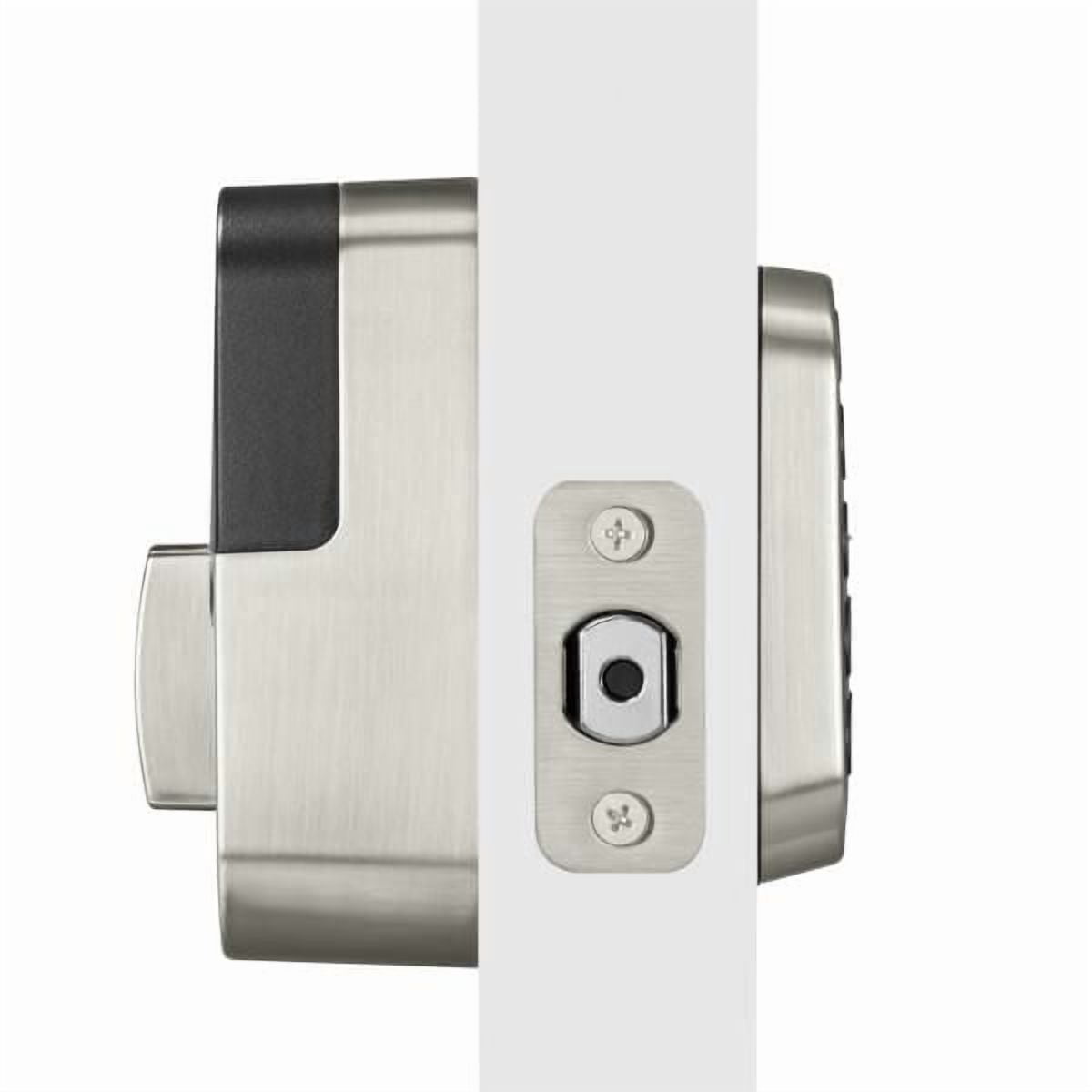 Serrure intelligente à pêne dormant Yale Assure Lock 2 sans clé avec Wi‑Fi, nickel satiné