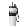 thumbnail image 1 of GROWTH TANK Gobelet Isolé Cadeaux pour Femmes Hommes Réutilisable 710 ml pour Extérieur Voiture Camping Blanc, 1 of 9