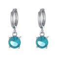 thumbnail image 1 of Boucles d'Oreilles Pendantes Hypoallergéniques Clou d'Oreille Quotidien Bijoux Tendance Quatre Zircon Boucle d'Oreille Mode Simple Pendentif Rond Boucles d'Oreilles Manchette Bijoux Hypoallergéniques Cadeaux Aubaines Aujourd'hui 2025, 1 of 4