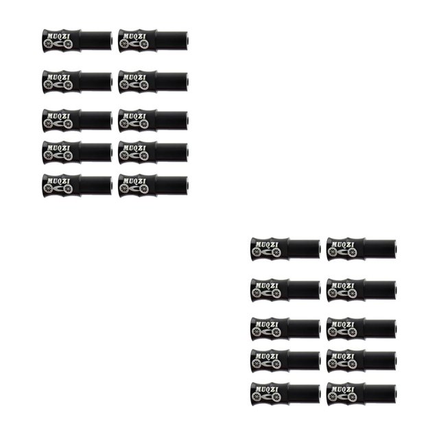 Thinsony 10 Pcs Bicycle Cable End Caps Professional Wear-resistant Universal Shifting Shifting Black 2Set