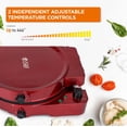 thumbnail image 3 of COMMERCIAL CHEF Countertop Pizza Maker, Indoor Electric Countertop Grill, Quesadilla Maker with Timer, 3 of 7
