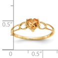 thumbnail image 2 of 14K Yellow Gold Citrine Birthstone Ring, 2 of 2