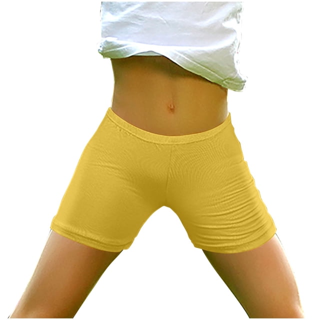 Birdeem Girls Casual Spring and Summer Solid Elastic Waist Kids Shorts