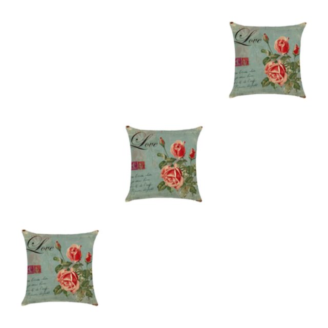 mmirethe Wide Application Cushion Covers For Coordinated Home Easy To Change Pillowcase kztym001-2 3Set