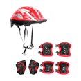 thumbnail image 1 of Siruishop Ensemble de Casque de Vélo pour Enfants Portable pour Planche à Roulettes Sports de Plein Air Patinage à Roues Alignées Rouge, 1 of 8