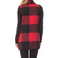 thumbnail image 1 of Cardigan Sans Manches, Veste Sans Manches Motif Imprimé Doux pour Femmes pour Intérieur Rouge, à Carreaux, 1 of 6