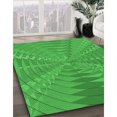 thumbnail image 3 of Ahgly Company Tapis d'Intérieur Lavable en Machine Carré Vert Lime Transitionnel, 7 Pieds Carré, 3 of 7