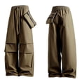 thumbnail image 3 of Salopette à Jambe Grand pour Femme à Séchage Rapide - Taille Élastique, Multiples Poches, Imperméable - Pantalon de Randonnée Extérieur, 3 of 3