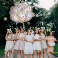 thumbnail image 4 of PinesC 60 PackRainbow Confetti Balloons w/Ribbon | Rainbow Balloon | Party Balloons | Helium Balloons | Multi Colored Balloons | Birthday Balloons|Bright Balloons, 4 of 5