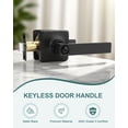 thumbnail image 2 of Poignées de Porte Mate Intérieures Carrées Leviers de Porte Intimité Mate Poignée de Porte Sans Clé Intérieure Levier Droit Moderne pour Chambre et Chambre Réversible pour Côté Droit/gauche, 2 of 8