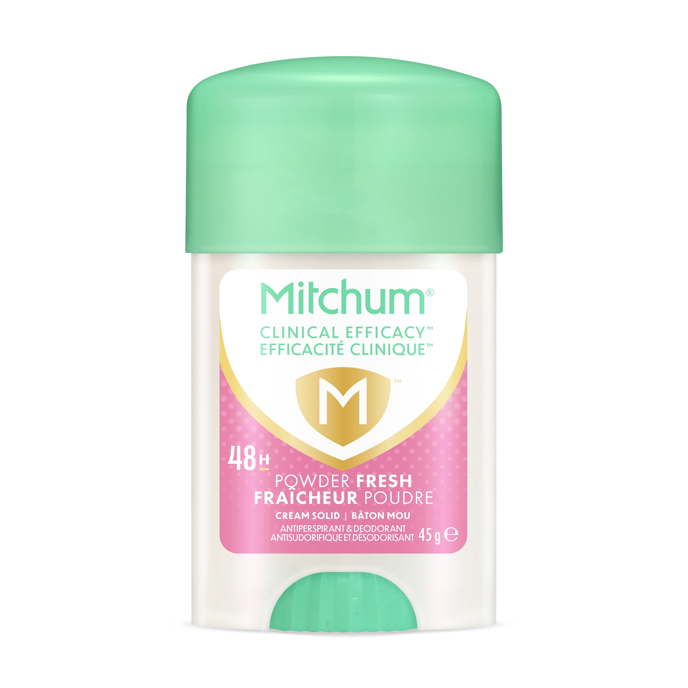 Mitchum Clinical Oxygen pour femmes Désodorisant et antisudorifique solide bâton mou poudre fraîche, 45 g
