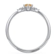 thumbnail image 4 of Birthstone Oval Ring with Shoulder Accents - Citrine (November), 4 of 5