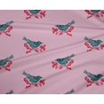 thumbnail image 4 of oneOone Polyester Lycra Fabric Branch & Bird Block Printed Fabric 1 Yard 56 Inch Wide, 4 of 4