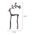 thumbnail image 4 of Fraiche Large Aluminum Reindeer Decoration, 4 of 8
