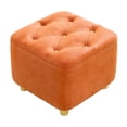 thumbnail image 1 of Petit Tabouret Élégant pour Changer de Chaussures Repose-Pieds pour Entrée Maison Chambre orange, 1 of 9