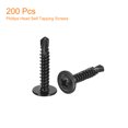 thumbnail image 3 of Unique Bargains Phillips Head Self Tapping Screws, 200pcs #8x1' Sheet Metal Screw, 3 of 4