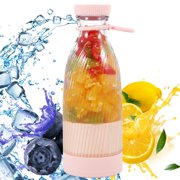 MesaSe Portable Smoothie Blender 500ml Mini Blender Cup with 6 Stainless Steel Blades 1200mAh Rechargeable Fruit Mixer Blender Reusable Mini Blender Juicer Personal Blender with Lid for H