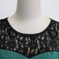thumbnail image 4 of Robes d'Été Sans Manches pour Femmes Robes d'Été pour Femmes Unies Rétro Sans Manches Panneau en Dentelle Col Rond Ourlet à la Taille Robes avec Ceinture Robes d'Été pour Femmes avec Manches, 4 of 7