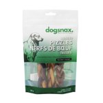 Dogsnax 5" Pizzles tressées, paquet de 5