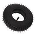 thumbnail image 1 of Pneumatic Tire, Inflatable Tyre No Leakage Non Slip Rubber With Curved Nozzle For Lawn Mowers, 1 of 8