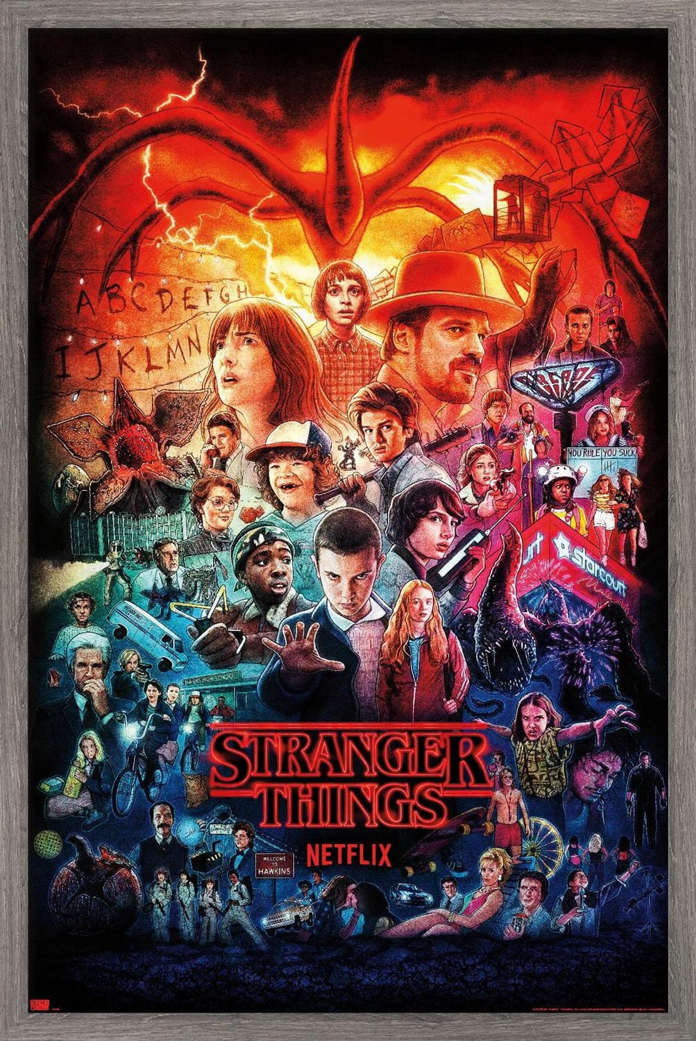 Netflix Stranger Things - Three Seasons One Sheet Wall Poster, 22.375" x 34"