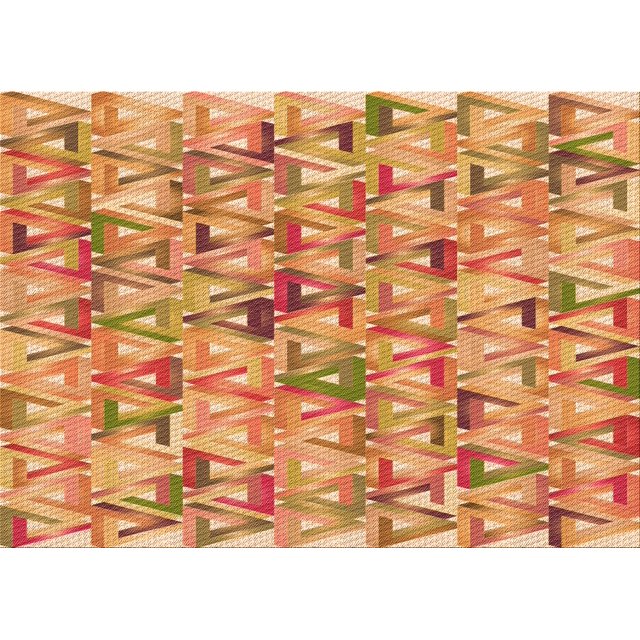 Ahgly Company Tapis d'Intérieur Rectangulaire Transitionnel Orange Lavable à la Machine, 8 Pieds x 10 Pieds