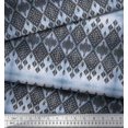 thumbnail image 3 of Soimoi Moss Georgette Fabric Aztec Southwestern Printed Craft Fabric by The Yard 42 Inch Wide, 3 of 3