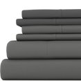 thumbnail image 2 of ienjoy Home 6 Piece Home Collection Premium Ultra Soft Bed Sheet Set, Queen, Gray, 2 of 4
