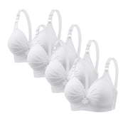 LOVZFMLL Bras for Women Woman's Printing Gathered Together Large Size Daily Bra Underwear No Rims Multicolor XL