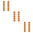 thumbnail image 4 of maskred 10 Pieces EVA Foam Golf Swing Training Exercises Balls Practice Orange 42mm 3Set, 4 of 6