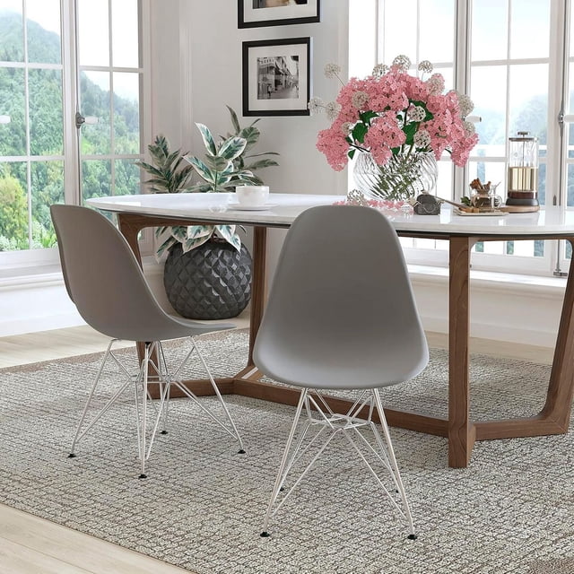 Chaise Heavenly Collection Gris Chrome LOT DE 2