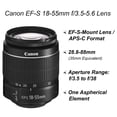 thumbnail image 2 of Canon EOS 2000D / Rebel T7 DSLR Camera with 18-55mm Lens + 2 Pcs 128GB Memory + Tripod + Case + ZeeTech Kit, 2 of 9