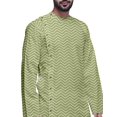 thumbnail image 3 of Atasi Indian Asymmetric Party Wear Kurta With White Churidar Pajama Set For Men, 3 of 3