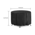 thumbnail image 2 of Housses pour Meubles de Patio Extérieur Imperméables Housses pour Ensemble Table Chaise Coupe-Vent Résistantes aux Déchirures Housse Ronde pour Jardin Extérieur Patio Cour Parc Housse pour Meubles, 2 of 6