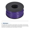 thumbnail image 3 of Uxcell 22AWG Stranded Wire Hookup 30M/100ft Purple, Electrical Wire UL1007 Spool, 3 of 6