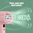 thumbnail image 4 of Meitianfacai Portable Handheld Fan,USB Rechargeable,Strong Wind,Personal Turbo Hand Fan for Home Office Outdoor Travel Use, 4 of 5