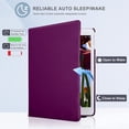 thumbnail image 2 of Étui Hybride Mince pour iPad 10e Génération Tablette 10,9 Po (Modèle 2022) - Étui Antichoc Rotative Intégrée avec Dos Transparent Clair, Réveil/sommeil Automatique - Rouge, 2 of 5