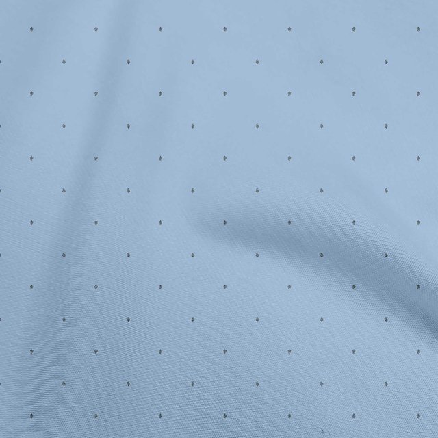 oneOone Georgette Viscose Grayish Blue Fabric Abstract Small Leaf Craft Projects Decor Fabric Printed By The Yard 42 Inch Wide