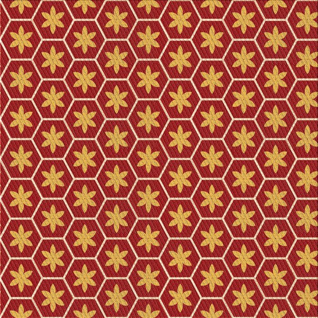 Ahgly Company Machine Washable Indoor Square Transitional Orange Area Rugs, 4' Square