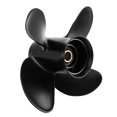 thumbnail image 1 of Outboard Propeller Outboard Accessory 10 3/8x13 Outboard Propeller High Thrust 4 Blades Aluminum Alloy Fit For  Outboard 35-60HP Engine, 1 of 8