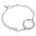 thumbnail image 4 of EeaseCA Crystal Living Memory Locket Bracelet Jewelry for Floating Charms Gift (White K), 4 of 8