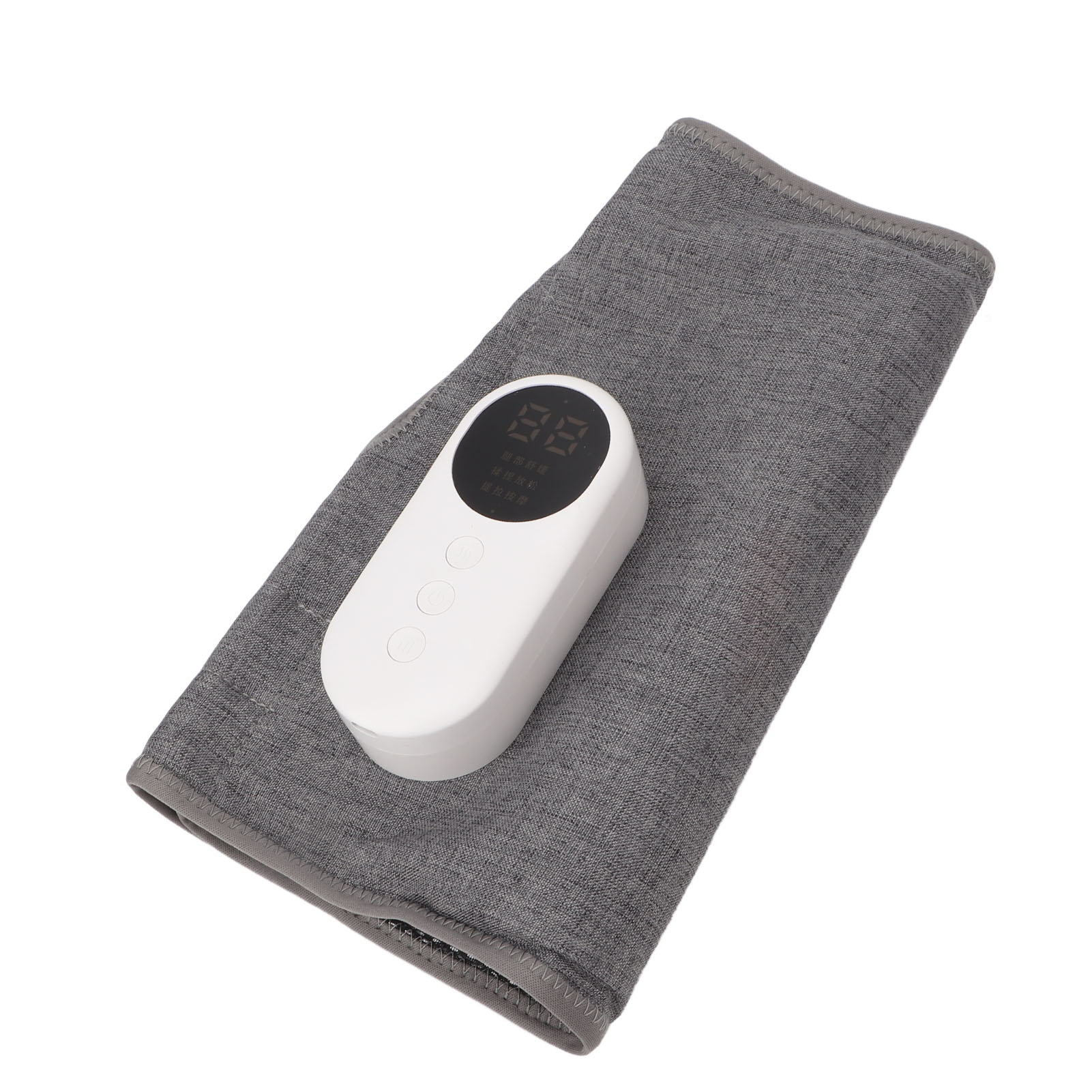 Calf Leg Massager, Reduce Pain Air Compression Heating Gray Calf Massager Wrap  For Office