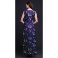 thumbnail image 4 of Bimba Feuilles Femmes Imprimé Fente avant Sans Manches Maxi Été Longue Robe Décontractée-Xx-Grand, 4 of 5