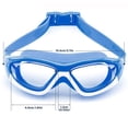 thumbnail image 3 of PENGXIANG Lunettes de Natation pour Enfants Anti-Buée pour Garçons et Filles avec Vision Longue Distance Anti-Buée Claire Étanches Sangles Réglables Lunettes de Natation pour Piscine Rose Bleu Foncé, 3 of 10