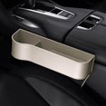 thumbnail image 3 of facefd Car Seat Gap Filler Organizer High Performance with Cup Holder Beige Left, 3 of 9