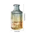 thumbnail image 2 of Bud Glass Vase Small Rustic Vintage Flower Bottle 2.5*5 Inch Vases Embossed Design Centerpiece Decor Flower Bottle Vase, 2 of 15