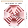thumbnail image 4 of Yescom 10 Ft Patio Umbrella Replacement Canopy Market Table Top Sunshade Cover Market, 4 of 10
