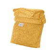 thumbnail image 2 of ZZkhGO Ultra-Soft Milk Fleece Throw Blanket, Lightweight Breathable Cooling Blanket, Moisture-Wicking Skin-Friendly Nap Blanket for Couch Bed Office Travel Gift, Yellow, 2 of 6